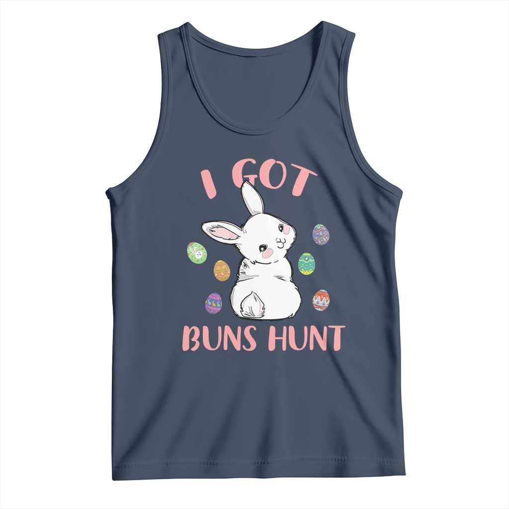 Rabbit Easter Bunny Sunglasses Tank Top I Got Buns Hun Funny Jokes - Wonder Print Shop