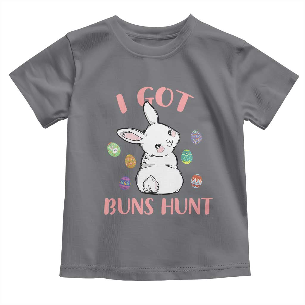 Rabbit Easter Bunny Sunglasses Toddler T Shirt I Got Buns Hun Funny Jokes - Wonder Print Shop