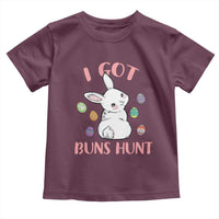 Rabbit Easter Bunny Sunglasses Toddler T Shirt I Got Buns Hun Funny Jokes - Wonder Print Shop