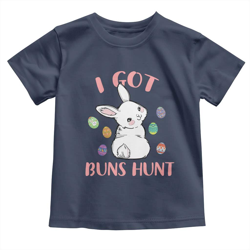 Rabbit Easter Bunny Sunglasses Toddler T Shirt I Got Buns Hun Funny Jokes - Wonder Print Shop