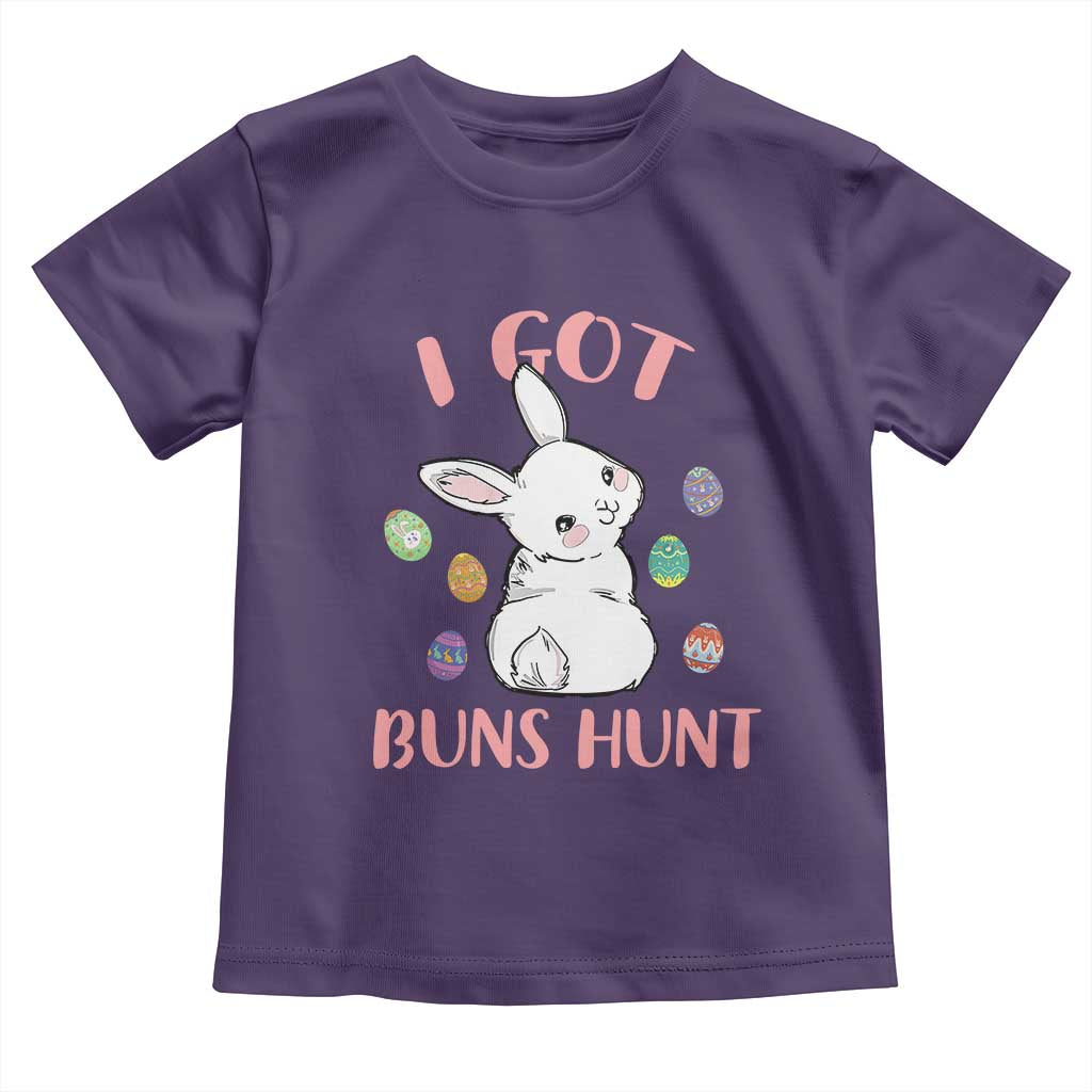 Rabbit Easter Bunny Sunglasses Toddler T Shirt I Got Buns Hun Funny Jokes - Wonder Print Shop
