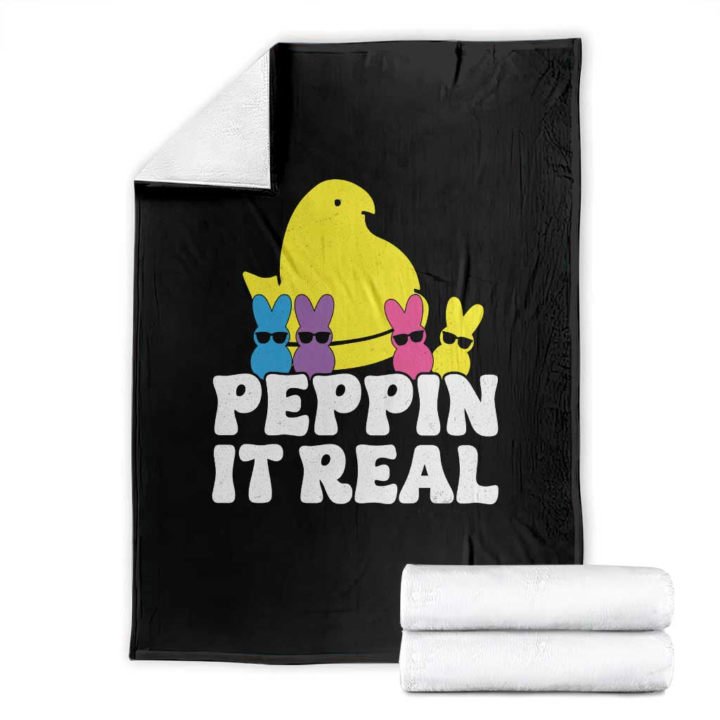 Easter Bunny Throw Blanket Peepin It Real Rabbit Candy Easter - Wonder Print Shop