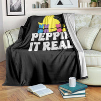 Easter Bunny Throw Blanket Peepin It Real Rabbit Candy Easter - Wonder Print Shop