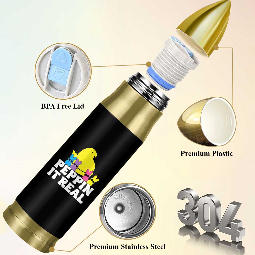Easter Bunny Bullet Tumbler Peepin It Real Rabbit Candy Easter - Wonder Print Shop