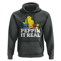 Easter Bunny Hoodie Peepin It Real Rabbit Candy Easter - Wonder Print Shop