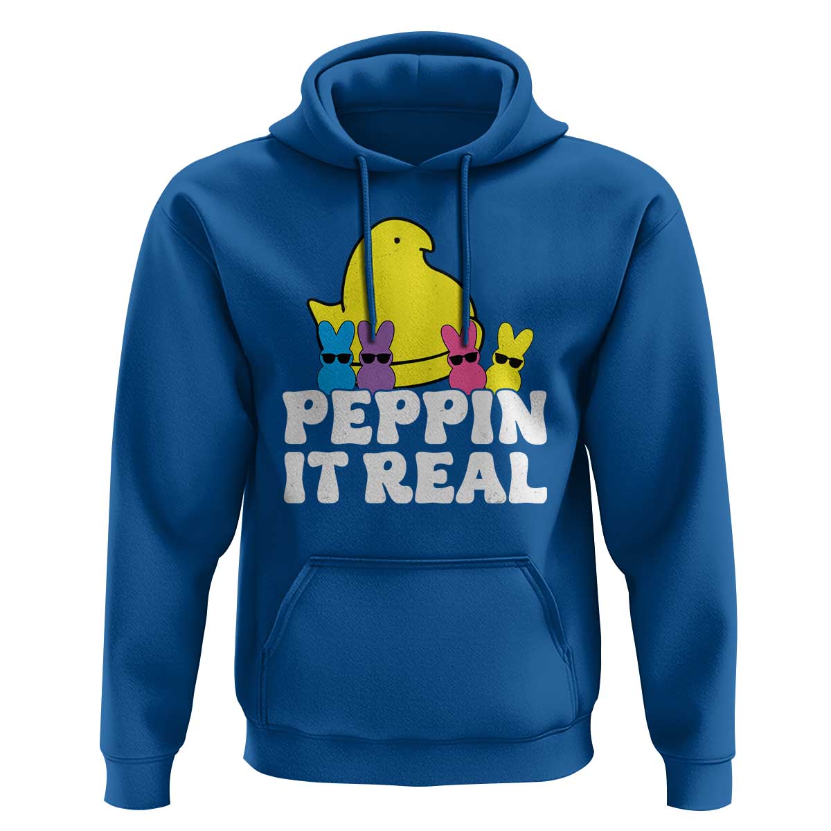 Easter Bunny Hoodie Peepin It Real Rabbit Candy Easter - Wonder Print Shop