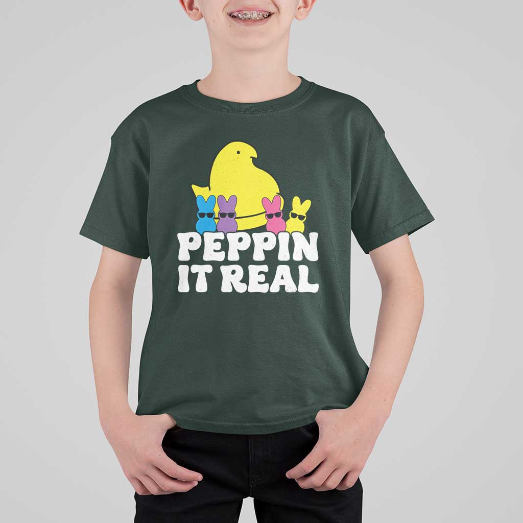 Easter Bunny T Shirt For Kid Peepin It Real Rabbit Candy Easter - Wonder Print Shop