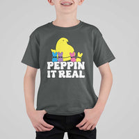 Easter Bunny T Shirt For Kid Peepin It Real Rabbit Candy Easter - Wonder Print Shop