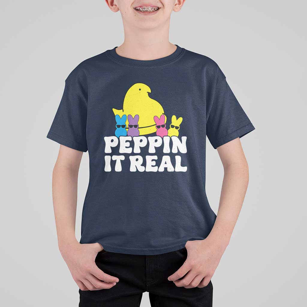 Easter Bunny T Shirt For Kid Peepin It Real Rabbit Candy Easter - Wonder Print Shop