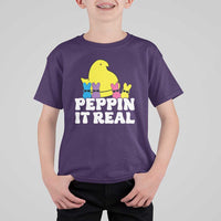 Easter Bunny T Shirt For Kid Peepin It Real Rabbit Candy Easter - Wonder Print Shop