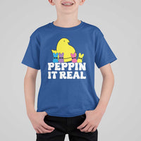 Easter Bunny T Shirt For Kid Peepin It Real Rabbit Candy Easter - Wonder Print Shop