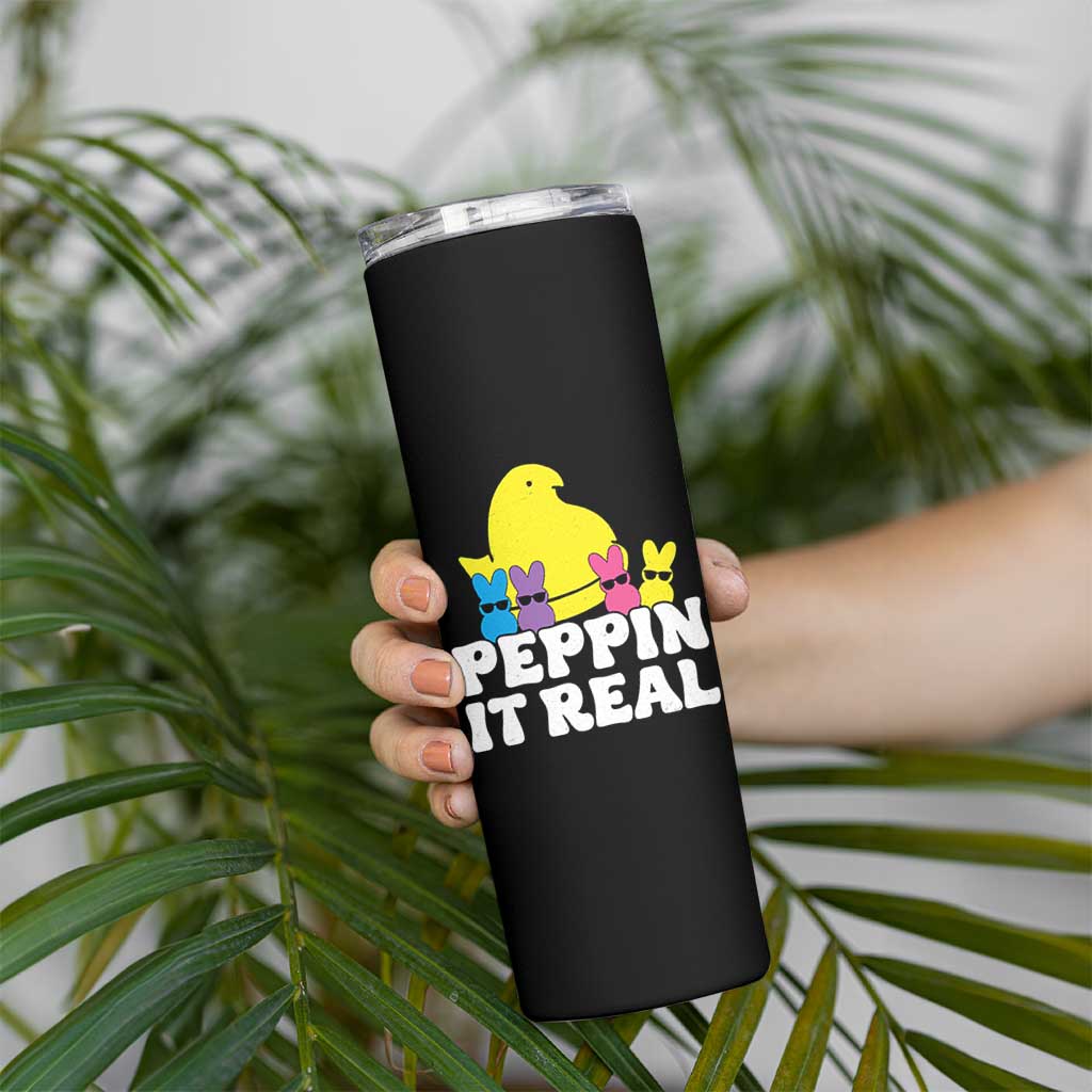 Easter Bunny Skinny Tumbler Peepin It Real Rabbit Candy Easter - Wonder Print Shop