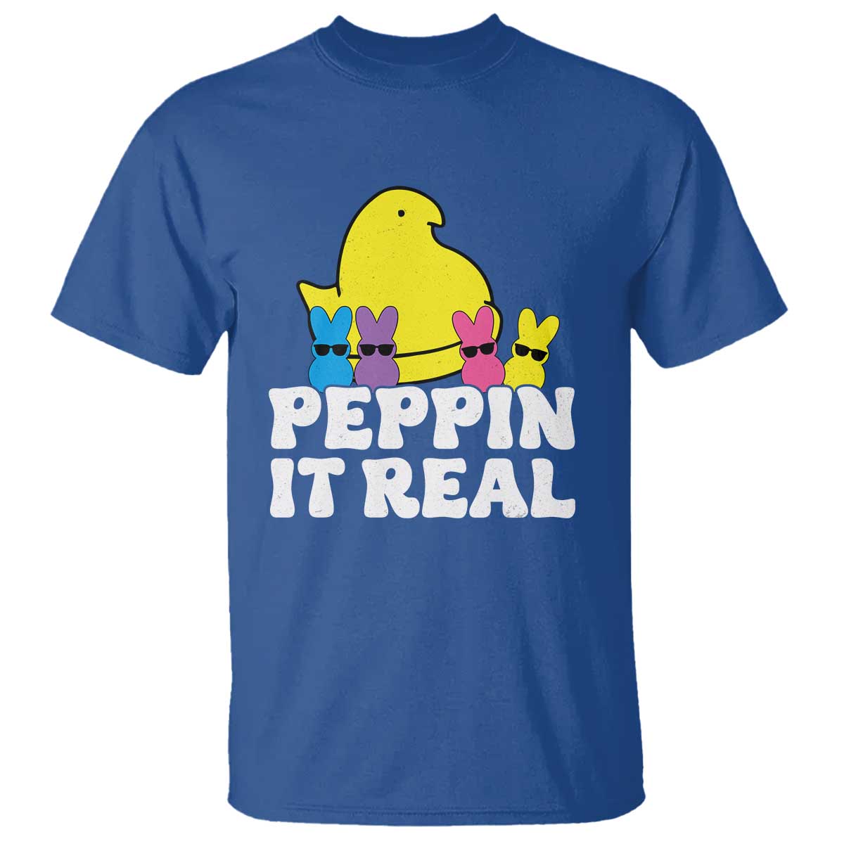 Easter Bunny T Shirt Peepin It Real Rabbit Candy Easter - Wonder Print Shop