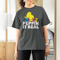 Easter Bunny T Shirt For Women Peepin It Real Rabbit Candy Easter - Wonder Print Shop