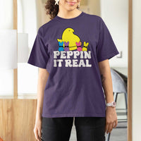 Easter Bunny T Shirt For Women Peepin It Real Rabbit Candy Easter - Wonder Print Shop