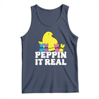 Easter Bunny Tank Top Peepin It Real Rabbit Candy Easter - Wonder Print Shop
