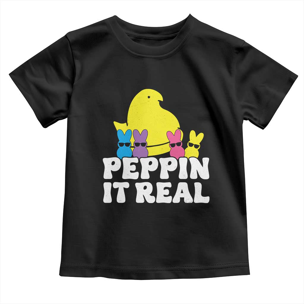Easter Bunny Toddler T Shirt Peepin It Real Rabbit Candy Easter - Wonder Print Shop