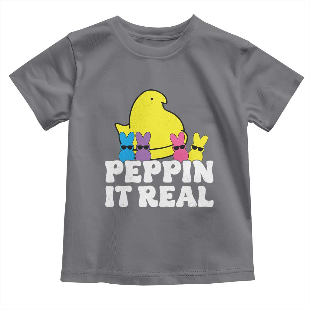 Easter Bunny Toddler T Shirt Peepin It Real Rabbit Candy Easter - Wonder Print Shop