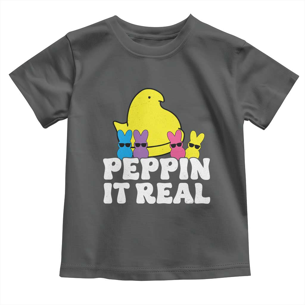 Easter Bunny Toddler T Shirt Peepin It Real Rabbit Candy Easter - Wonder Print Shop