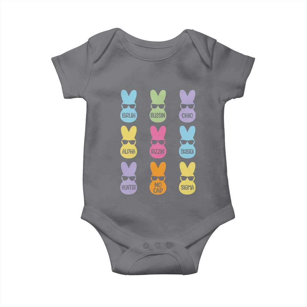 Easter Bruh Baby Onesie Gen Alpha Slang Skibidi Rizz Cute Bunny - Wonder Print Shop