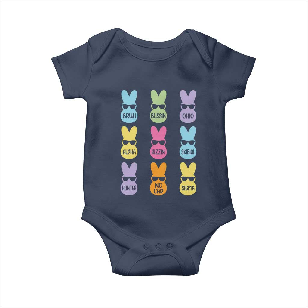 Easter Bruh Baby Onesie Gen Alpha Slang Skibidi Rizz Cute Bunny - Wonder Print Shop