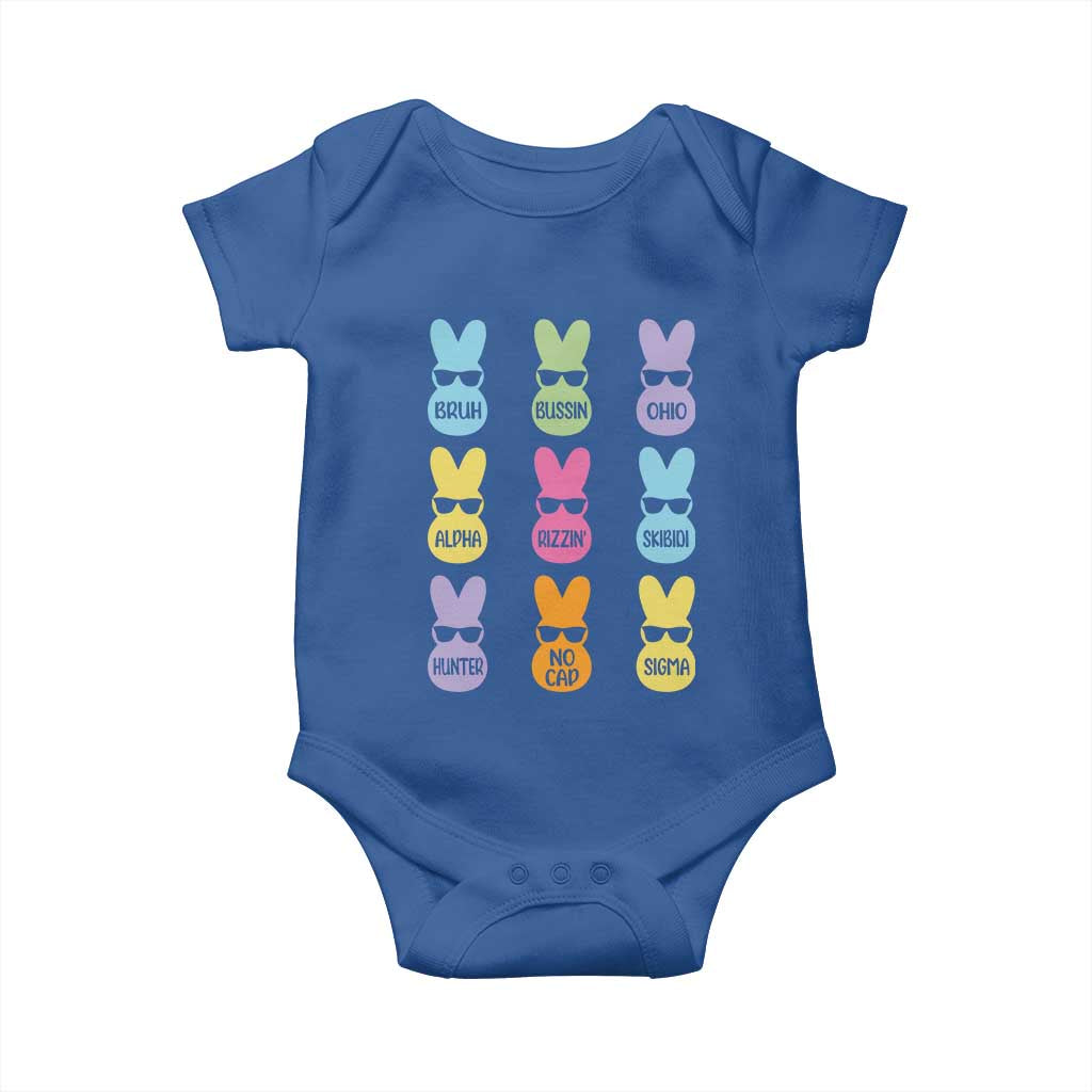Easter Bruh Baby Onesie Gen Alpha Slang Skibidi Rizz Cute Bunny - Wonder Print Shop