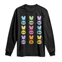 Easter Bruh Long Sleeve Shirt Gen Alpha Slang Skibidi Rizz Cute Bunny - Wonder Print Shop