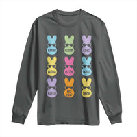 Easter Bruh Long Sleeve Shirt Gen Alpha Slang Skibidi Rizz Cute Bunny - Wonder Print Shop