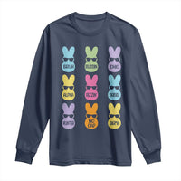 Easter Bruh Long Sleeve Shirt Gen Alpha Slang Skibidi Rizz Cute Bunny - Wonder Print Shop