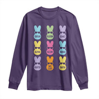 Easter Bruh Long Sleeve Shirt Gen Alpha Slang Skibidi Rizz Cute Bunny - Wonder Print Shop