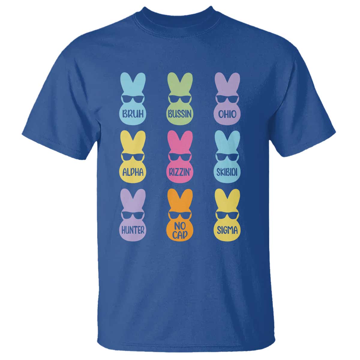 Easter Bruh T Shirt Gen Alpha Slang Skibidi Rizz Cute Bunny - Wonder Print Shop