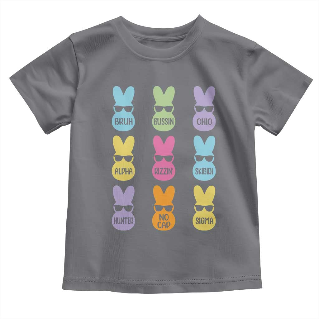Easter Bruh Toddler T Shirt Gen Alpha Slang Skibidi Rizz Cute Bunny - Wonder Print Shop