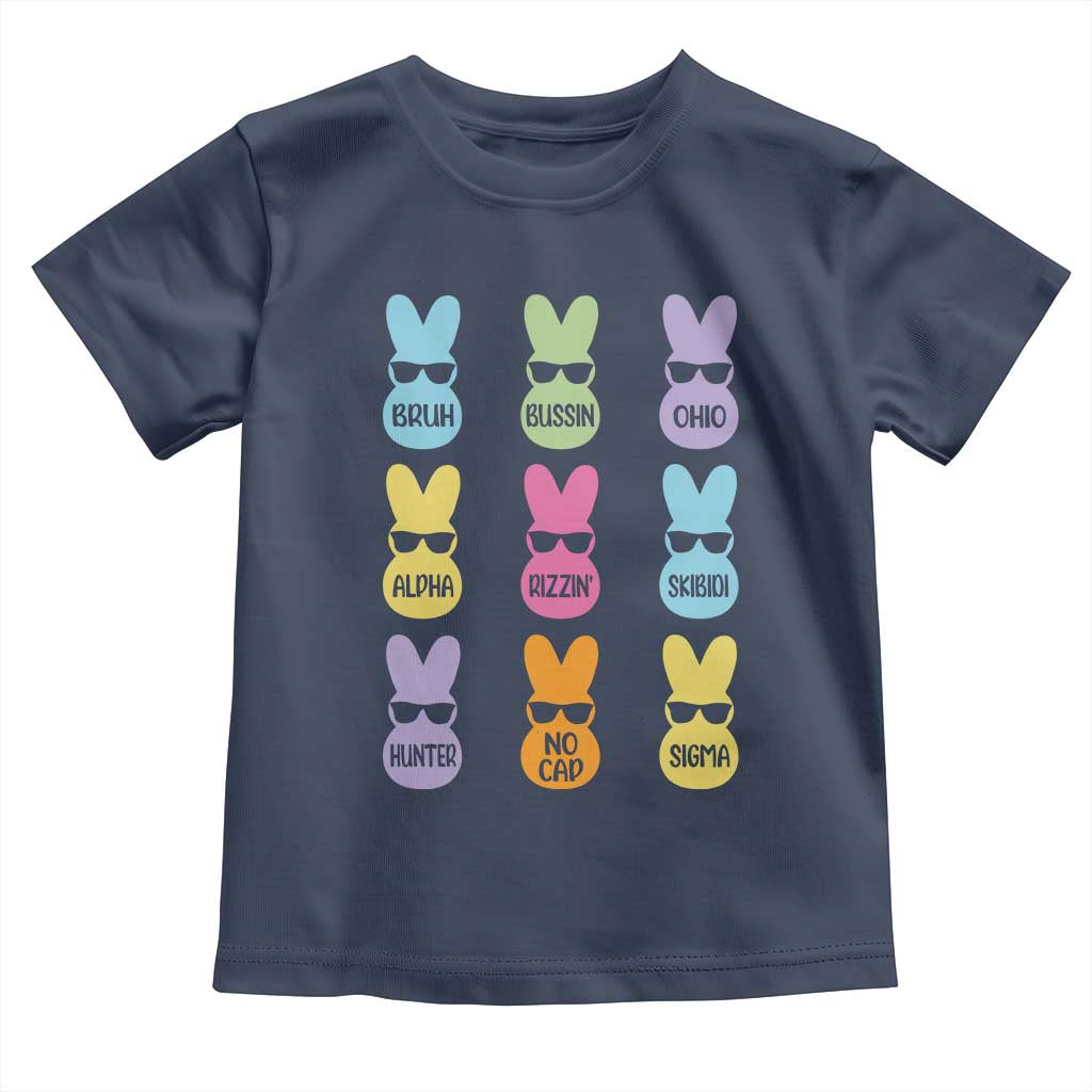 Easter Bruh Toddler T Shirt Gen Alpha Slang Skibidi Rizz Cute Bunny - Wonder Print Shop