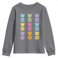 Easter Bruh Youth Sweatshirt Gen Alpha Slang Skibidi Rizz Cute Bunny - Wonder Print Shop