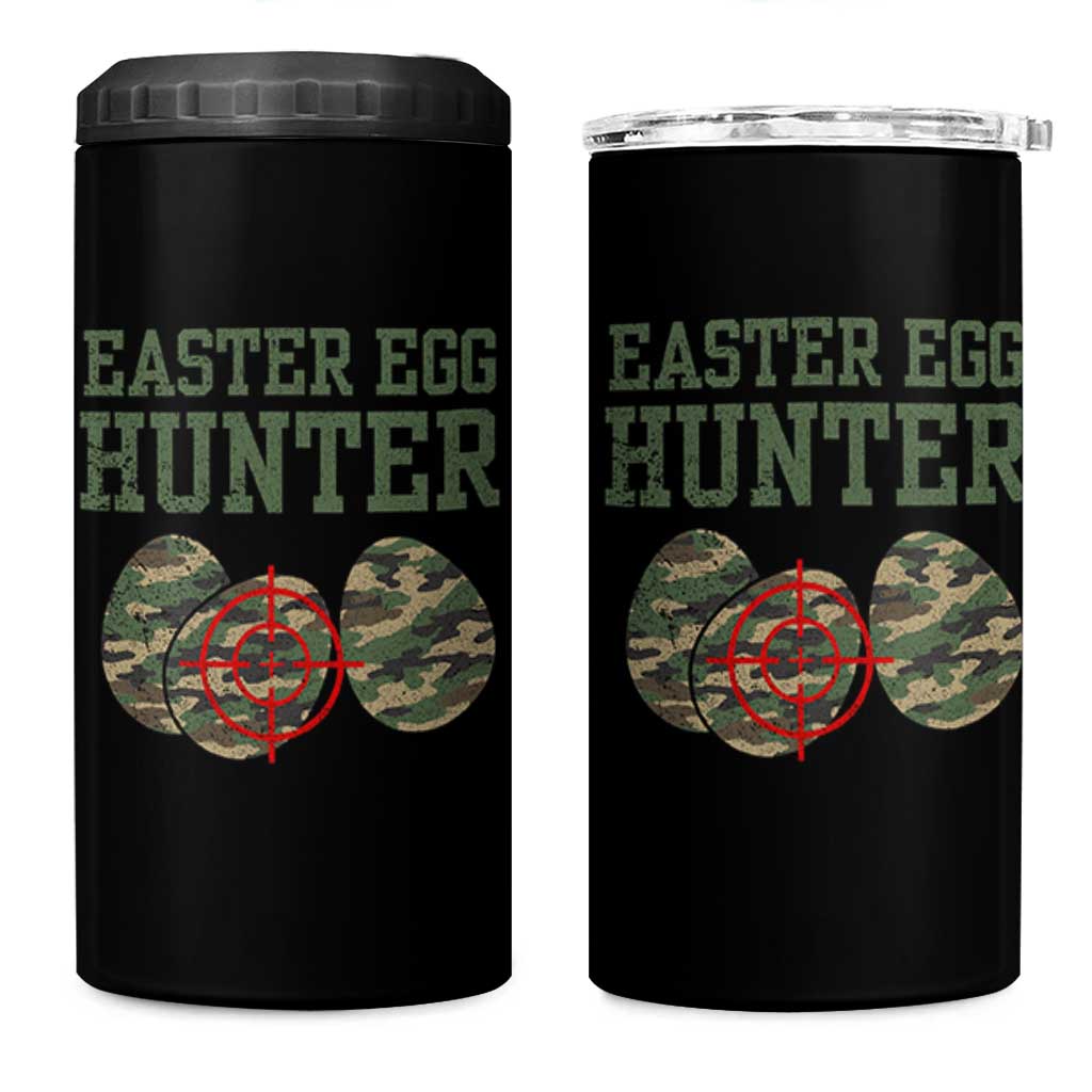 Easter Egg Hunter 4 in 1 Can Cooler Tumbler Camo Funny Hunting - Wonder Print Shop