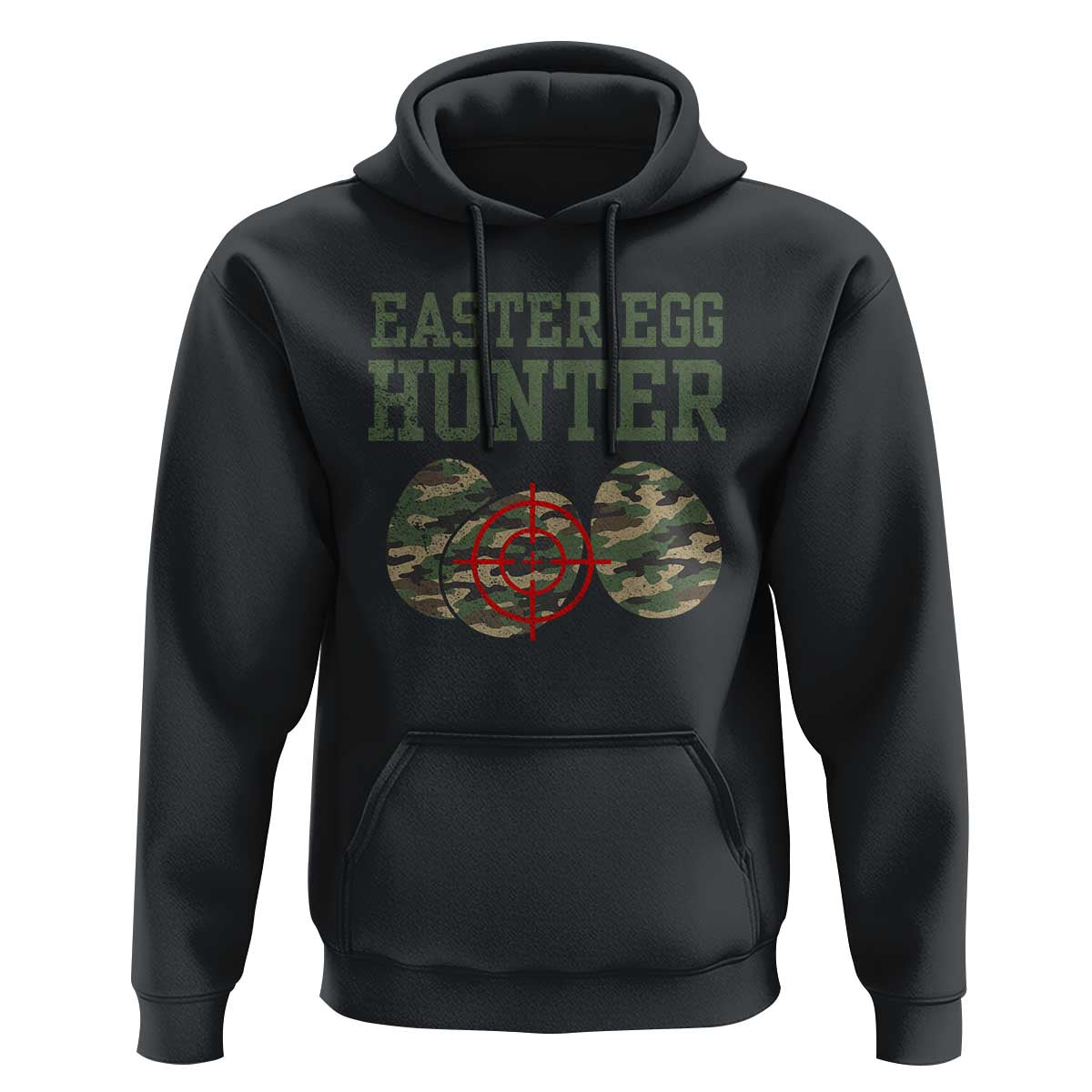 Easter Egg Hunter Hoodie Camo Funny Hunting - Wonder Print Shop