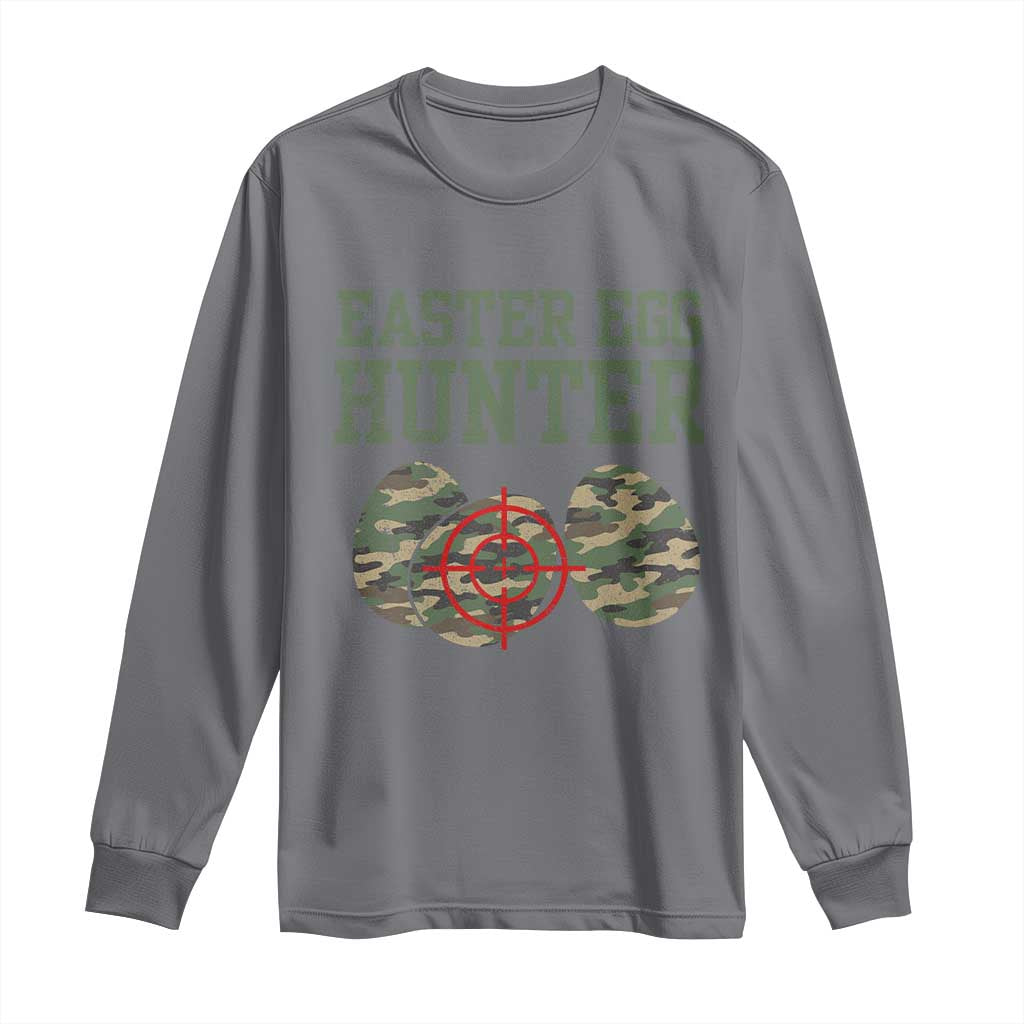 Easter Egg Hunter Long Sleeve Shirt Camo Funny Hunting - Wonder Print Shop