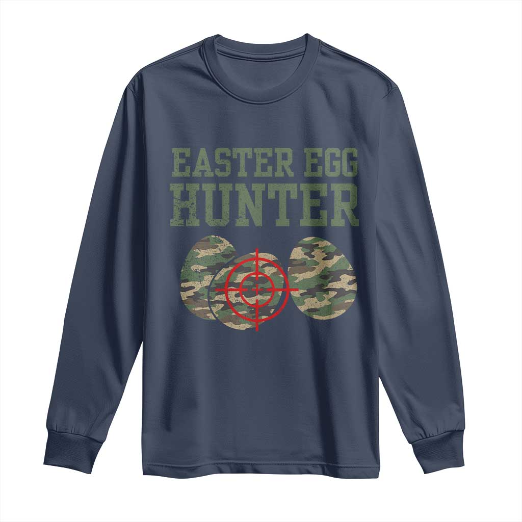 Easter Egg Hunter Long Sleeve Shirt Camo Funny Hunting - Wonder Print Shop
