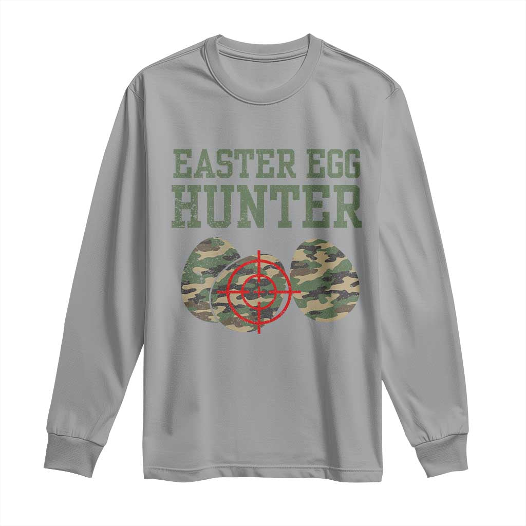 Easter Egg Hunter Long Sleeve Shirt Camo Funny Hunting - Wonder Print Shop