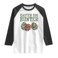 Easter Egg Hunter Raglan Shirt Camo Funny Hunting - Wonder Print Shop