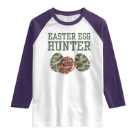 Easter Egg Hunter Raglan Shirt Camo Funny Hunting - Wonder Print Shop