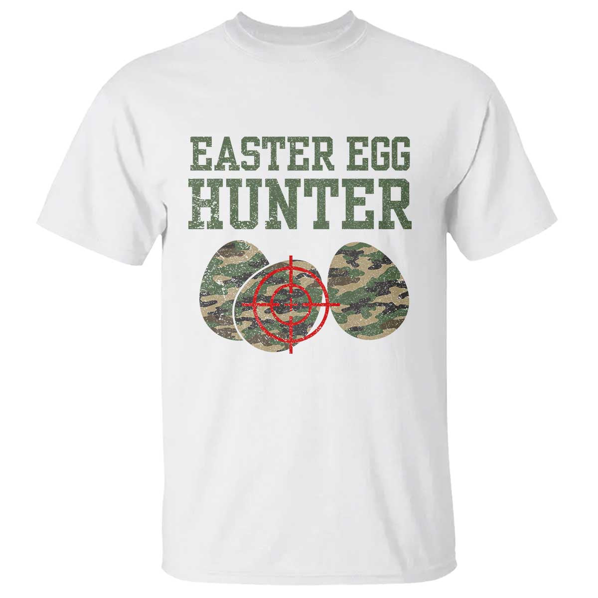 Easter Egg Hunter T Shirt Camo Funny Hunting - Wonder Print Shop