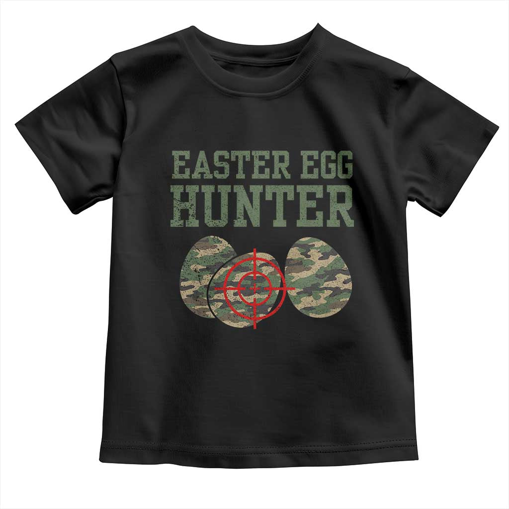 Easter Egg Hunter Toddler T Shirt Camo Funny Hunting - Wonder Print Shop