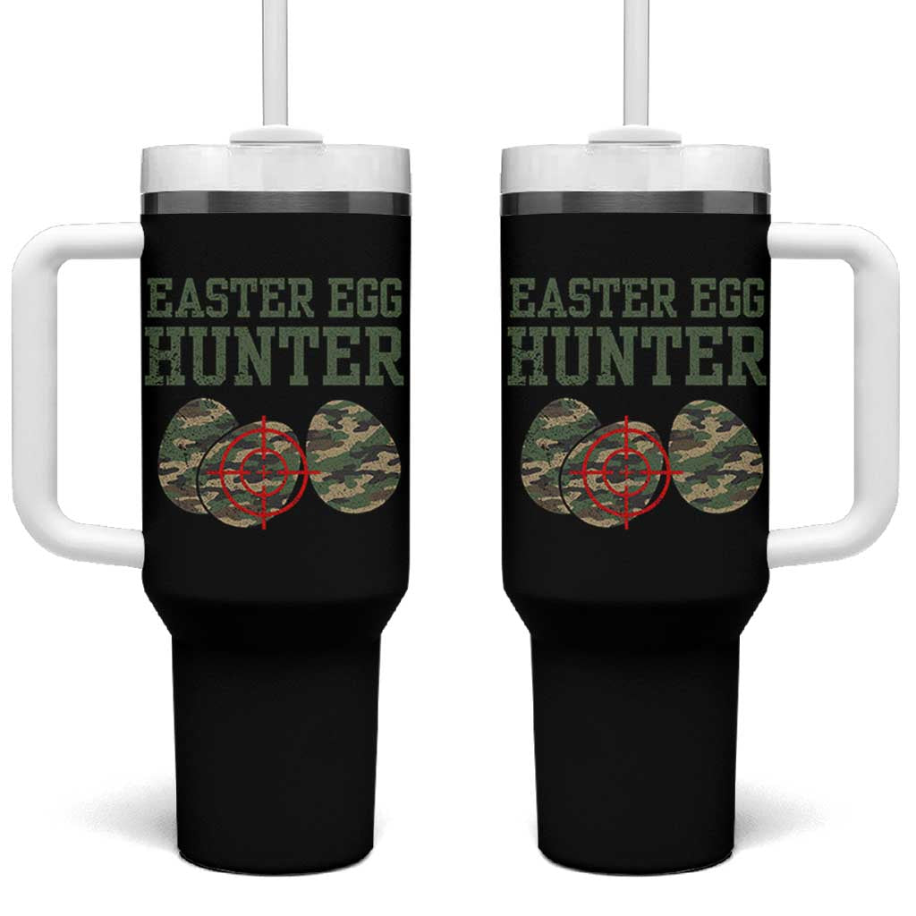 Easter Egg Hunter Tumbler With Handle Camo Funny Hunting - Wonder Print Shop