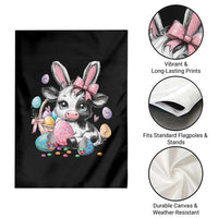 Easter Day Cow Garden Flag Cute Cow Bunny Heifer - Wonder Print Shop