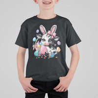 Easter Day Cow T Shirt For Kid Cute Cow Bunny Heifer - undefined
