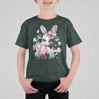 Easter Day Cow T Shirt For Kid Cute Cow Bunny Heifer - undefined