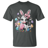 Easter Day Cow T Shirt Cute Cow Bunny Heifer - Wonder Print Shop