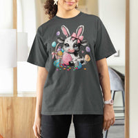 Easter Day Cow T Shirt For Women Cute Cow Bunny Heifer - Wonder Print Shop