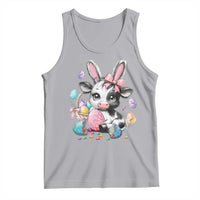 Easter Day Cow Tank Top Cute Cow Bunny Heifer - Wonder Print Shop